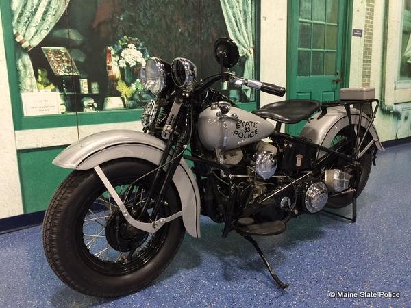 1940 Harley Davidson motorcycle refurbished by Trooper Tom Fiske