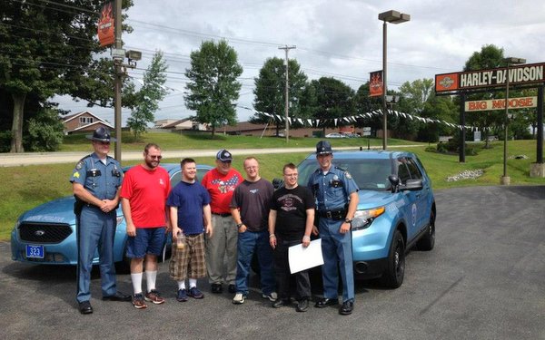 Sgt. Matt Casavant and Trooper Aaron Turcotte-Special Olympics Dream Ride 2014.