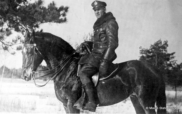 1927 Trooper Carl Wibe with horse 