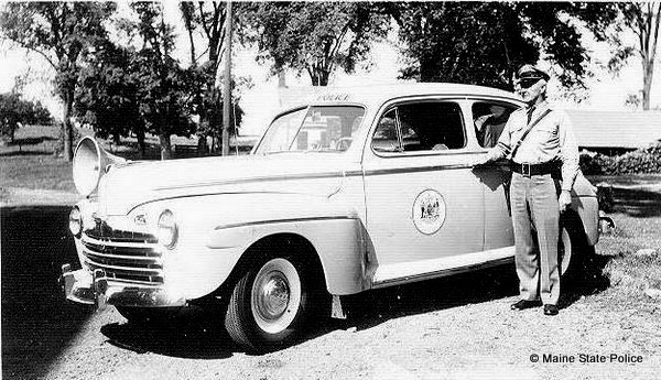 Trooper Harold Carson with 46 Ford from MSP Hwy Safety Division