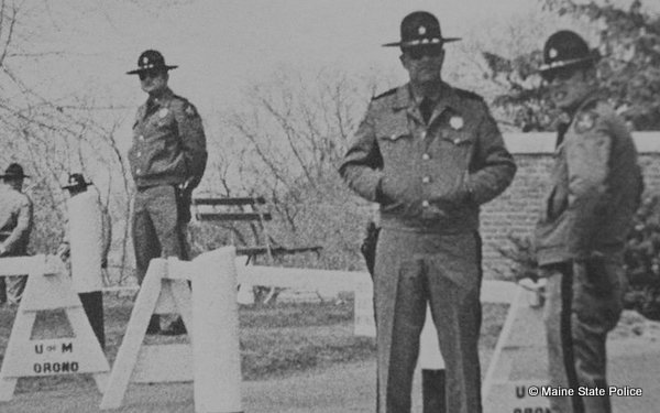 1972- Spiro Agnew Republican State Convention Trooper Ralph Pinkham on right